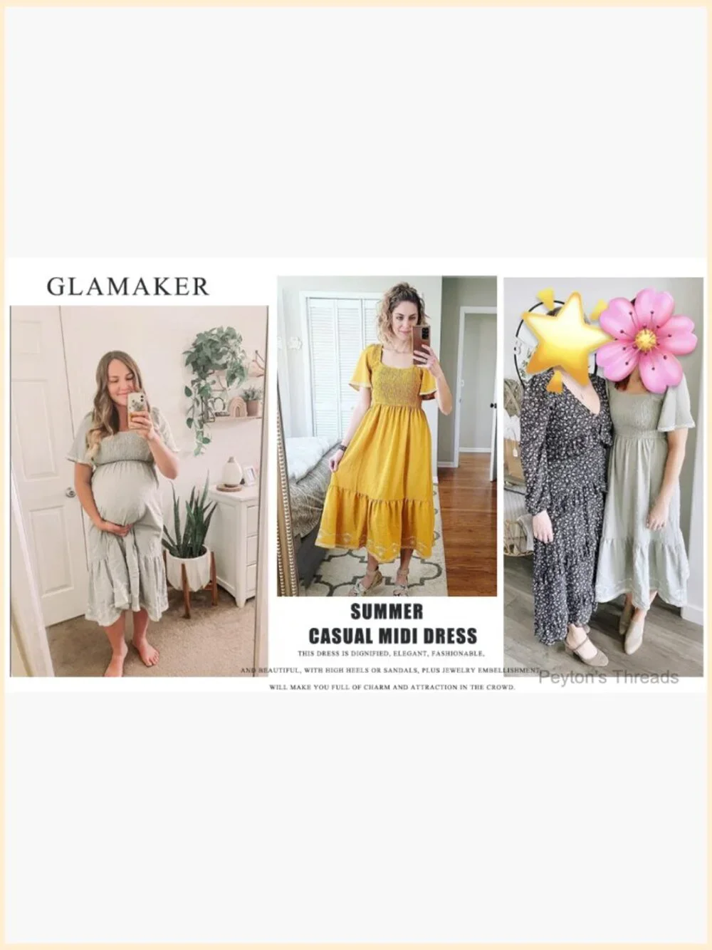 Short Sleeve Smocked Square Neck A Line Flowy Maxi Dress